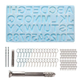 Epoxy Casting Mold Set with Drill and Keyrings for DIY Resin Supplies