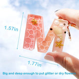 Epoxy Casting Mold Set with Hand Drill, Drill Bits, Keyrings, Screw Pins