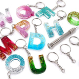 Epoxy Casting Mold Set with Drill and Keyrings for DIY Resin Supplies