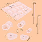 Epoxy Casting Molds Set Silicone Tools for Jewelry Pendant Making