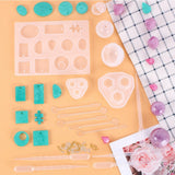 Epoxy Casting Molds Set Silicone Tools for Jewelry Pendant Making