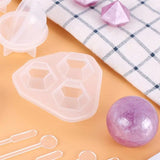 Epoxy Casting Molds Set Silicone Casting Tools Resin Jewelry Pendant Making Mold