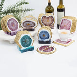 Geometric Resin Coaster Molds with Stand - 6 Styles Silicone Molds