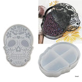 Halloween Skull Storage Box Mold for DIY Home Decor