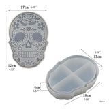 Halloween Skull Storage Box Mold for DIY Home Decor