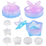 Clouds Stars Storage Box Mold with Lid for DIY Home Decoration