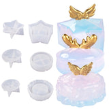 Clouds Stars Storage Box Mold with Lid for DIY Home Decoration