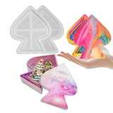 Epoxy Crystal Resin Silicone Molds Spades Jar with Lid