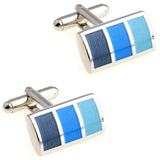 Men's Epoxy Cufflinks - Various Designs - Stripes, Flowers, Rainbow, Bowknot