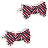 Men's Epoxy Cufflinks - Various Designs - Stripes, Flowers, Rainbow, Bowknot