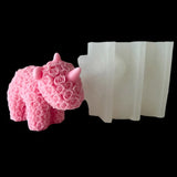 Epoxy Animal Mold DIY Rabbit Bear Decor Soap Resin Clay Ornament