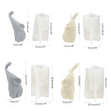 Long-nosed Elephant Ornaments Mold for DIY Decoration Making
