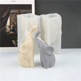 Long-nosed Elephant Ornaments Mold for DIY Decoration Making