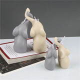 Long-nosed Elephant Ornaments Mold for DIY Decoration Making