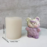 Plaster Mold Puff Bear Decor Candle Mold - DIY Ornament Making