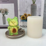 Plaster Mold Puff Bear Decor Candle Mold - DIY Ornament Making
