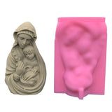 Epoxy Soap Mold Mary and Child Decor Mold DIY Soap Making Resin Clay