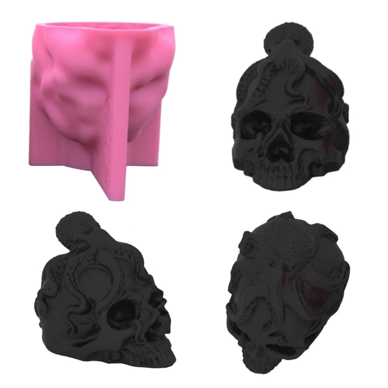 Octopus Skull Candle Mold DIY Soap Decoration