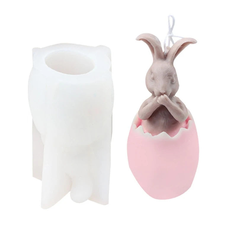 Epoxy Soap Mold Rabbit Candle Decoration DIY Soap Making