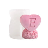 Rose Heart Candle Mold DIY Decoration Aromatherapy Soap Candle Resin