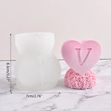 Rose Heart Candle Mold DIY Decoration Aromatherapy Soap Candle Resin