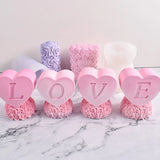 Rose Heart Candle Mold DIY Decoration Aromatherapy Soap Candle Resin