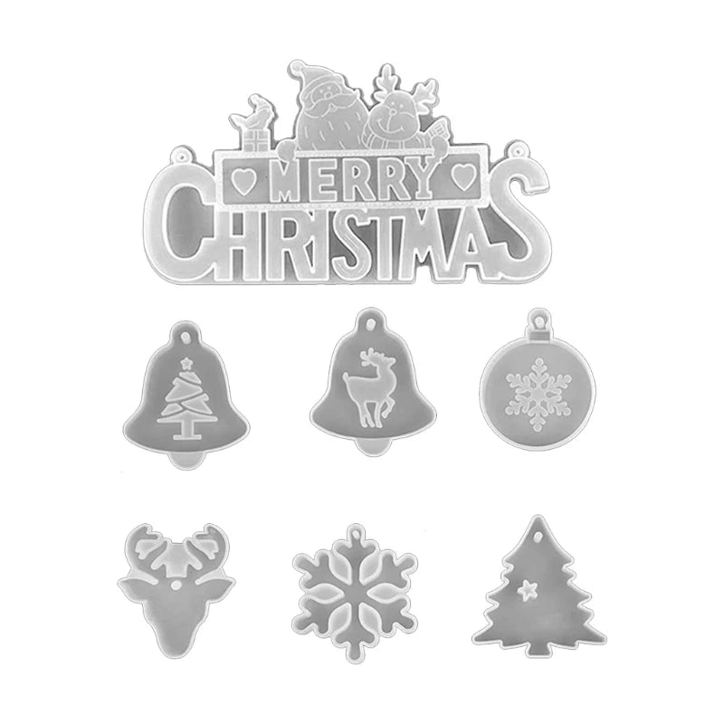 Christmas Letter Silicone Mold for Home Decoration