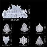 Christmas Letter Silicone Mold for Home Decoration