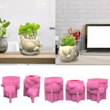 Silicone Mold for Mirror Resin Storage, Epoxy Mold Dish Succulent Flower Pot