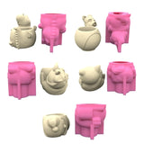 Silicone Mold for Mirror Resin Storage, Epoxy Mold Dish Succulent Flower Pot