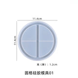 Round Grid Silicone Mold Set for Jewelry Tray