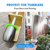 4pc Epoxy Paint Flat Cup Covers, Tumbler Protection Kit