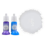 Epoxy Resin Colorant Liquid Pigment 10g with Coaster Tray for DIY Crafts