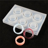 Epoxy Resin Crystal Silicone Molds Rings for DIY Woman Necklace