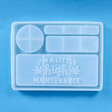 Epoxy Resin Makeup Tray Mold Cosmetic Silicone Organizer