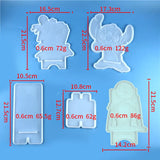 Skull Mobile Phone Holder Resin Mold DIY Crafts Tool