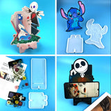 Skull Mobile Phone Holder Resin Mold DIY Crafts Tool