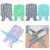 Epoxy Resin Mold Book Holder Silicone Mould DIY Folding Bookshelf