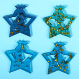 Christmas Deer Star Keychain Silicone Mold Jewelry Pendant