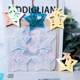 Christmas Deer Star Keychain Silicone Mold Jewelry Pendant