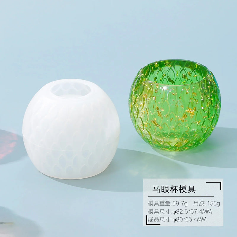 Silicone Mold for DIY Candle Holder Storage Pen Holder