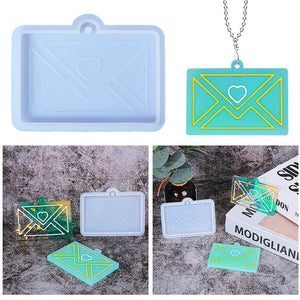 Envelope Pendant Silicone Mold for DIY Jewelry
