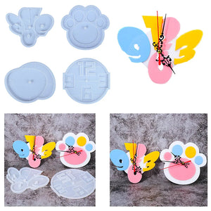 Epoxy Resin Mold Art Clock Jewerly Molds Silicone Mold