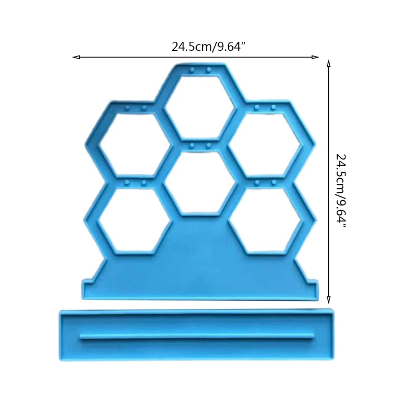 Honeycomb Earrings Pendant Silicone Mold DIY Crafts