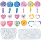Epoxy Resin Mold Japanese Wind Chime Bear Shaker Mould Pendant Keychain Silicone
