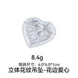 Epoxy Resin Mold Pendant Love Scented Decorative Pattern Silicone Mold
