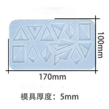 Rhombus Triangle Earring Silicone Mold Geometric Earrings Jewelry Tools