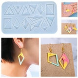 Rhombus Triangle Earring Silicone Mold Geometric Earrings Jewelry Tools