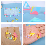 Geometric Earring Silicone Mold Rhombus Triangle Polygon Resin Mold