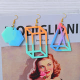 Geometric Earring Silicone Mold Rhombus Triangle Polygon Resin Mold